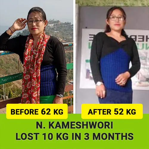 Kameshwori weight loss image